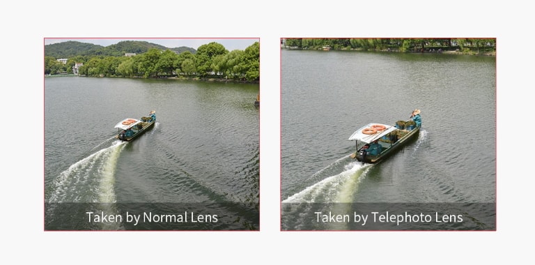 تفاوت تصویر لنز تله فوتو و عادی