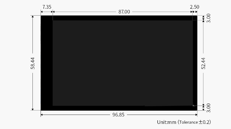 نمایشگر LCD تاچ خازنی 4 اینچی