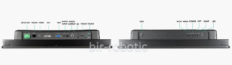پورت های ورودی و خروجی نمایشگر صنعتی 15 اینچ