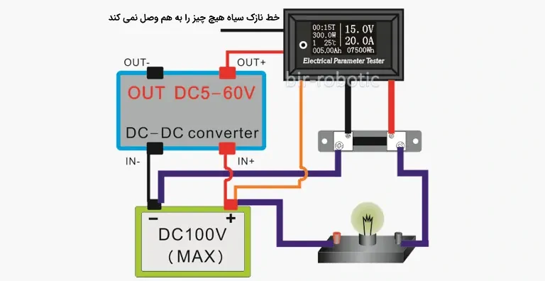استفاده از مبدل DC-DC در پاورمتر مولتی فانکشن 100V100A/50A