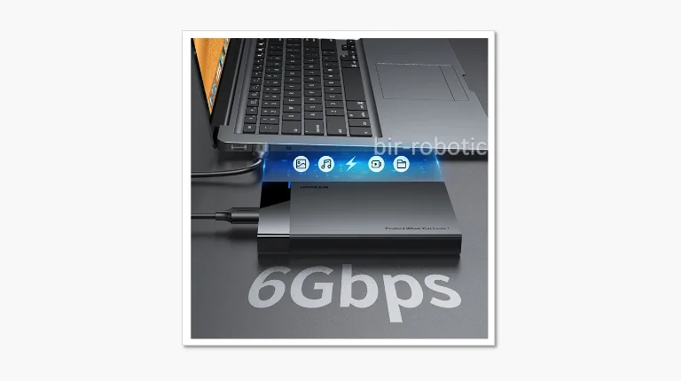 سرعت 6Gbps باکس تبدیل یوگرین USB-C به SATA