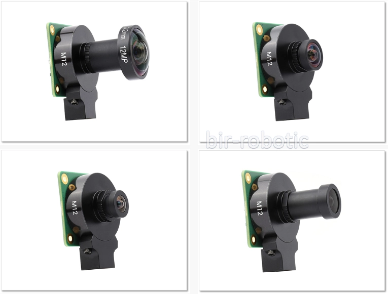 قابلیت استفاده با انواع لنز دوربین 12.3 مگاپیکسل رزبری پای با مانت M12