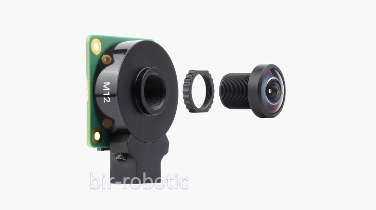 نصب لنز 2.72mm سازگار با دوربین M12 رزبری پای بر روی ماژول دوربین M12