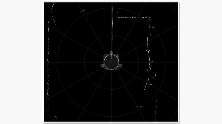 نقشه دو بعدی 360 درجه سنسور فاصله سنج لیزری لیدار 360