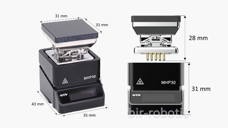 ابعاد پری هیتر Miniware مدل MHP30-PD