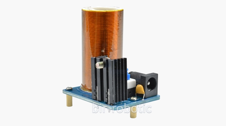 تصویر متن برج تسلا کویل 15 وات تصویر متن برج تسلا کویل 15 وات