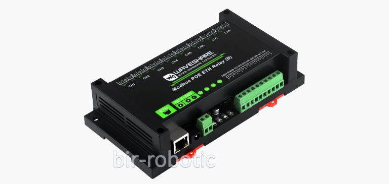 عکس محصول ماژول رله 8 کانال مدل B با رابط ETH PoE و ورودی دیجیتال