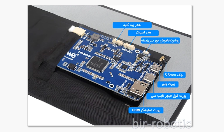 رابط های مانیتور 11 اینچ خازنی با رابط HDMI و Type-C
