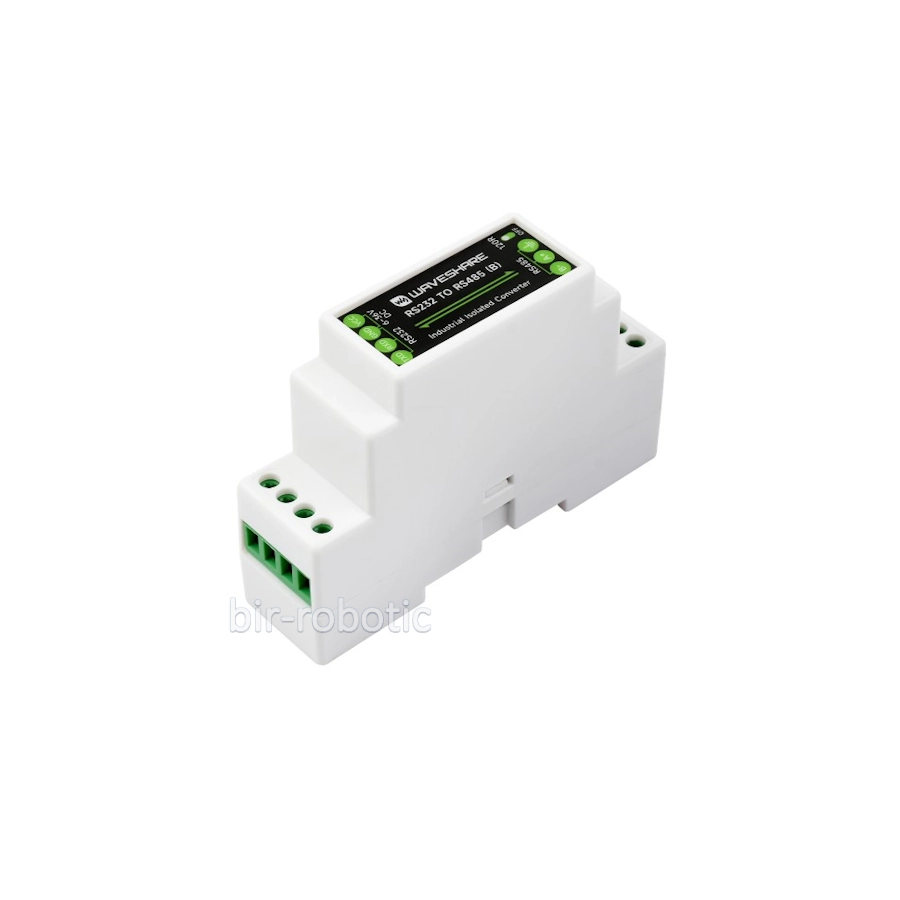 مبدل صنعتی RS232 به RS485 ایزوله مدل B با قابلیت نصب ریلی