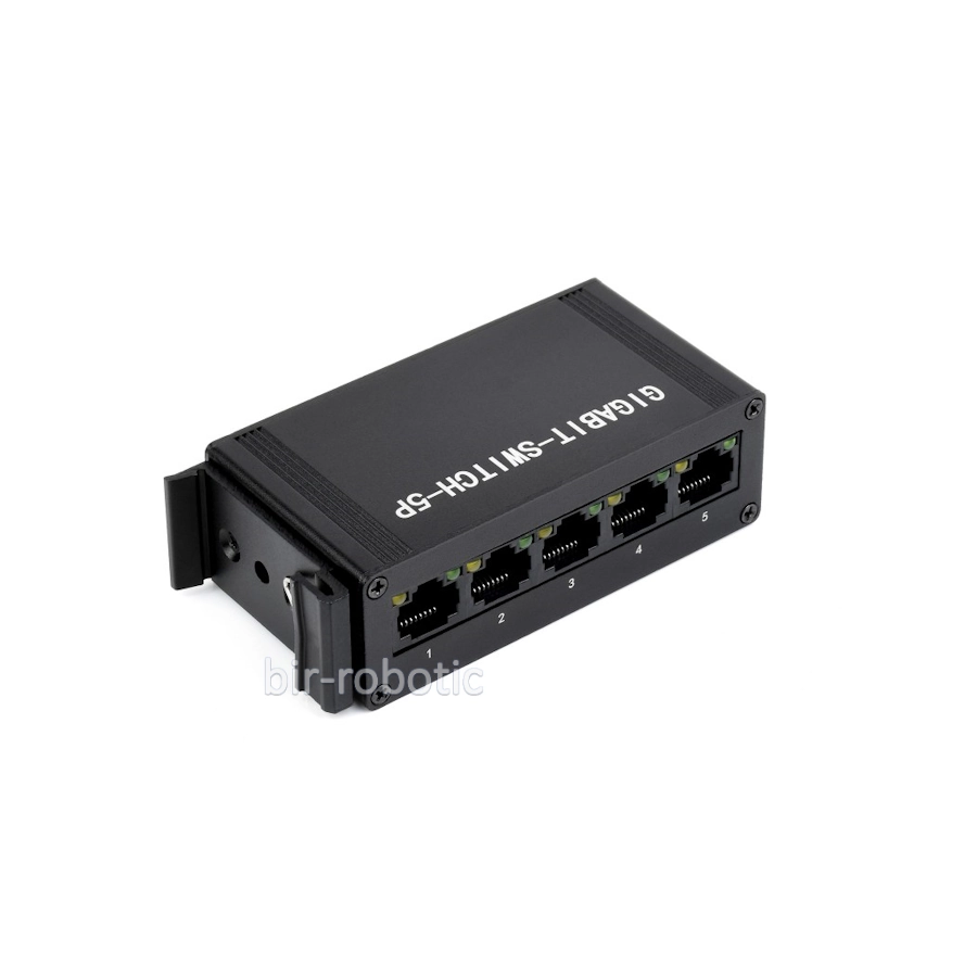 سوئیچ اترنت صنعتی گیگابیتی 5 پورت با قابلیت نصب روی ریل DIN