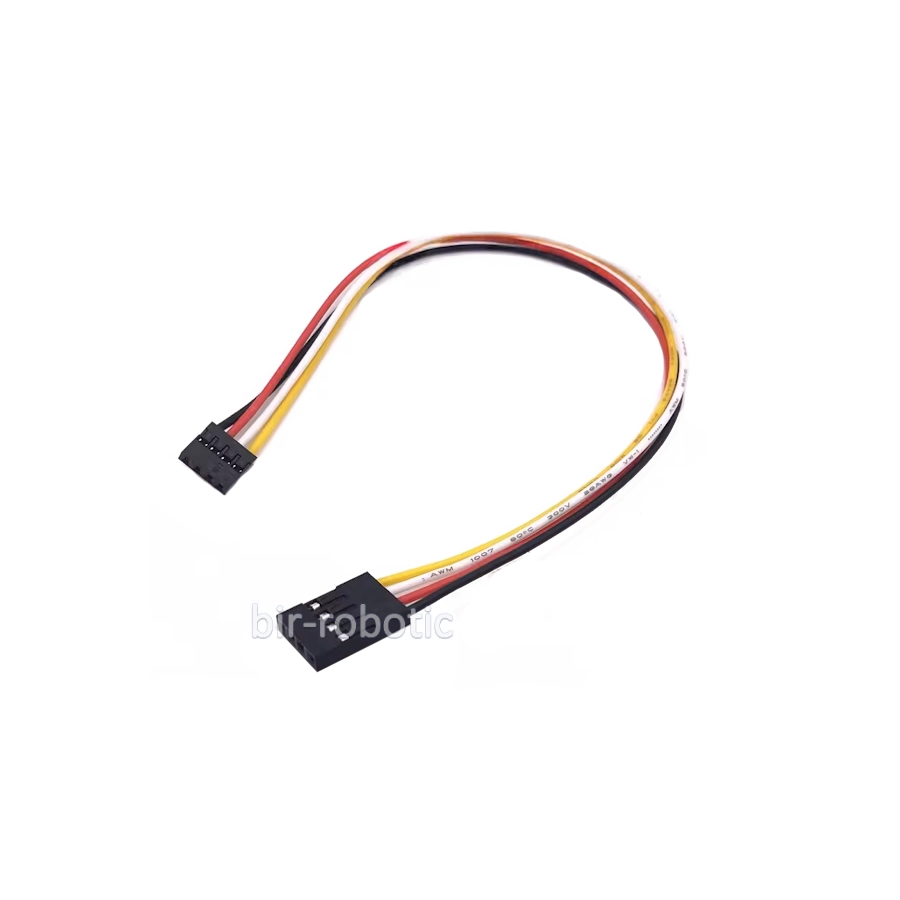 سیم جامپر 20 سانتیمتری 4 پین با گام 2.54 میلیمتر