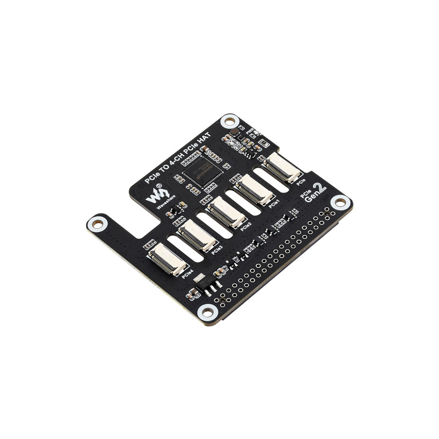 هت 4 کاناله PCIe برای رزبری پای 5