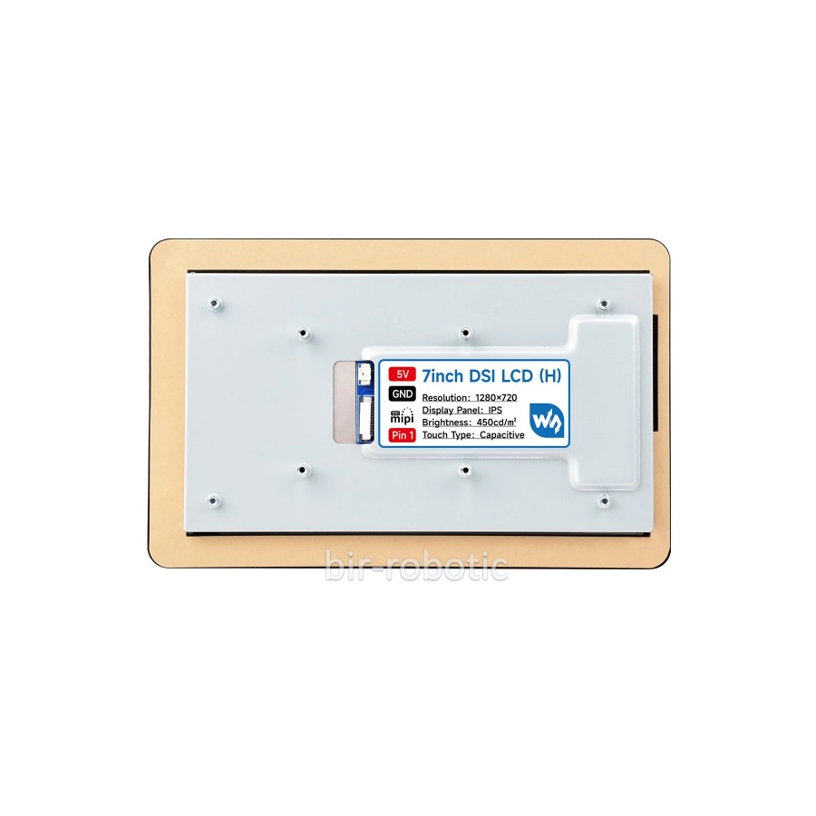 نمایشگر لمسی خازنی 7 اینچ با رابط DSI و کیس - Image 2